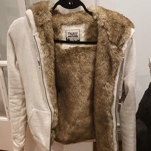 Beautiful TNA fur lined jacket!